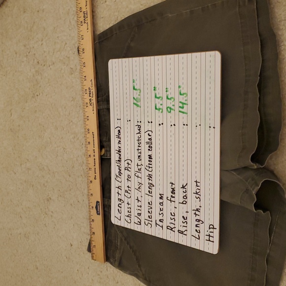 Lee Midrise Fit Olive Khaki Shorts Size 10 - Picture 7 of 8